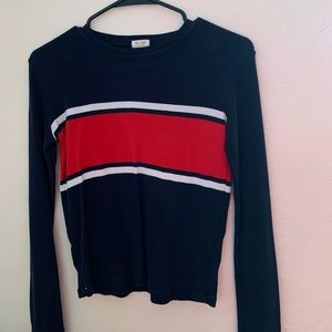 John Galt Brandy Melville long sleeve navy top